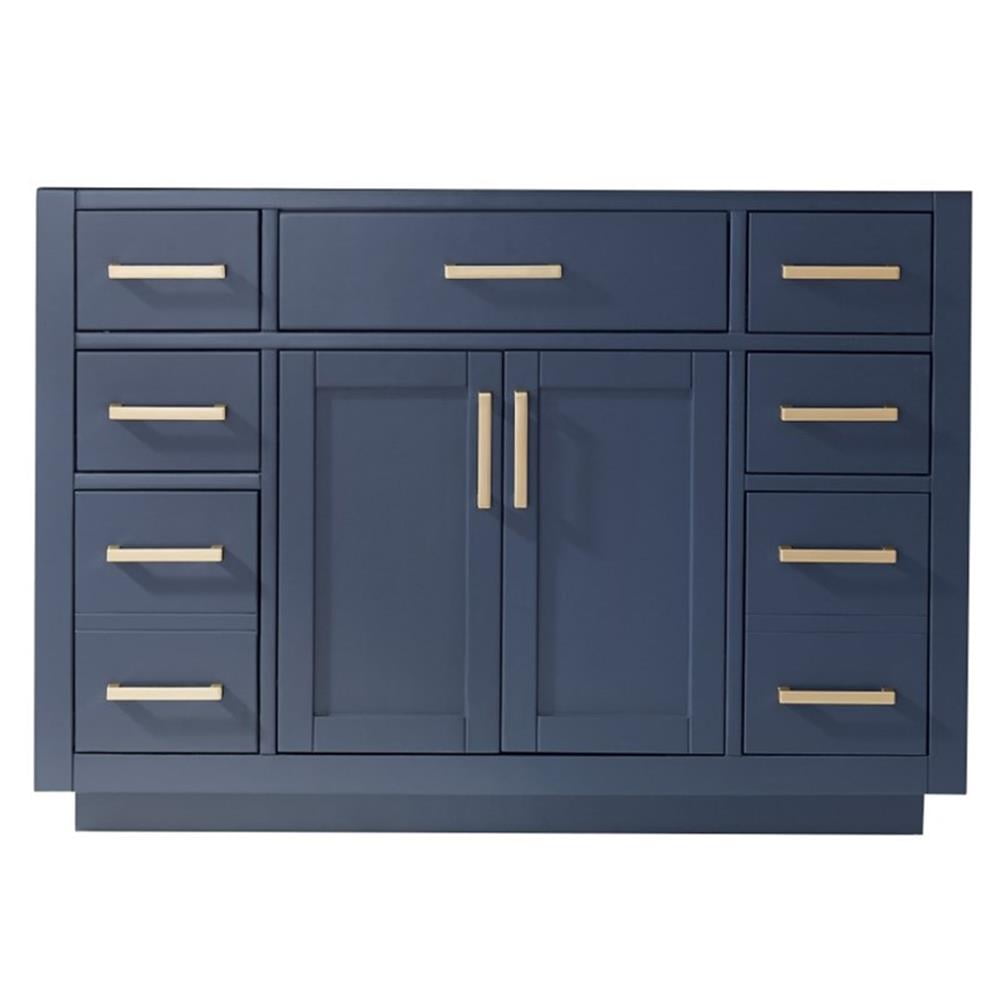 Royal Blue 47.2" Single Bathroom Vanity Cabinet with Gold Handles