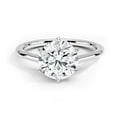thumbnail image 1 of Ivy & Bauble 2 Carat CZ Round Solitaire Engagement Ring in White Gold Plating, Size 8, 1 of 6