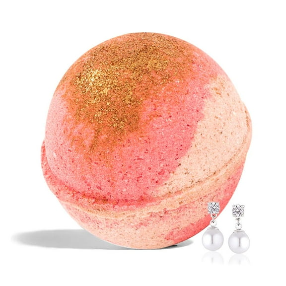 Ivy & Bauble Handmade Fruity Scent Jewelry Bath Bombs with Surprise Earring |Made in USA | No Paraben, No Preservatives, No Phosphate| Aroma Therapeutic Moisturizer for Bubble & Spa Bath | Deluxe 8oz