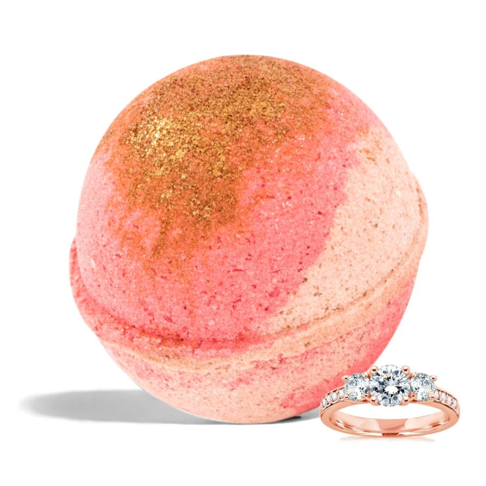 Ivy & Bauble Handmade Fruity Scent Jewelry Bath Bombs with Surprise Ring |Made in USA | No Paraben, No Preservatives, No Phosphate| Aroma Therapeutic Moisturizer for Bubble & Spa Bath| 8oz-Size 8