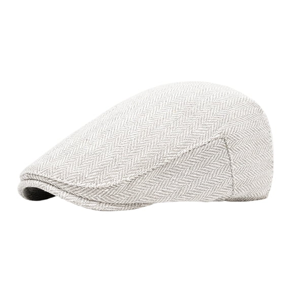 Ivy Cap, Adjustable Buckle Newsboy Flat Cap, Unisex Casual Painter Beret Hat for Daily Street Outfits