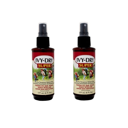 Ivy-Dry Super Itch Relief Spray - 6 oz, Pack of 2