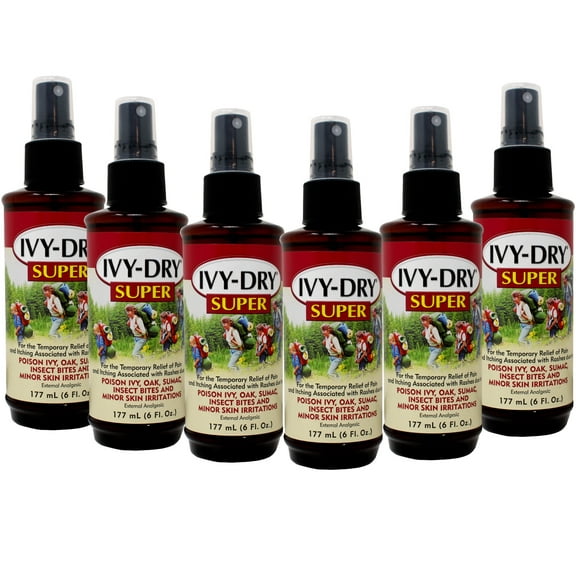Ivy-Dry Super Itch Relief Spray - 6 oz, Pack of 6