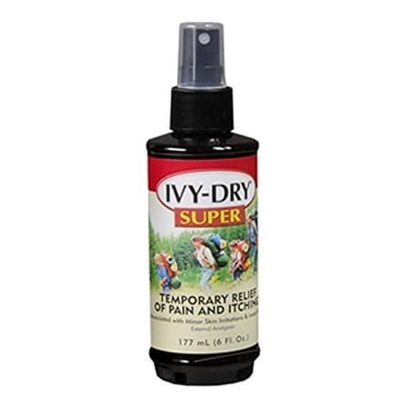 Ivy-Dry Super Temporary Relief of Pain And Itching Spray - 6 oz, 3 Pack