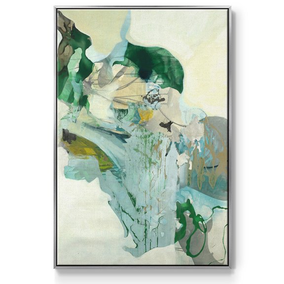 Ivy Framed Premium Gallery Wrapped Canvas - Ready to Hang - 17 x 25 - Silver Floating Frame