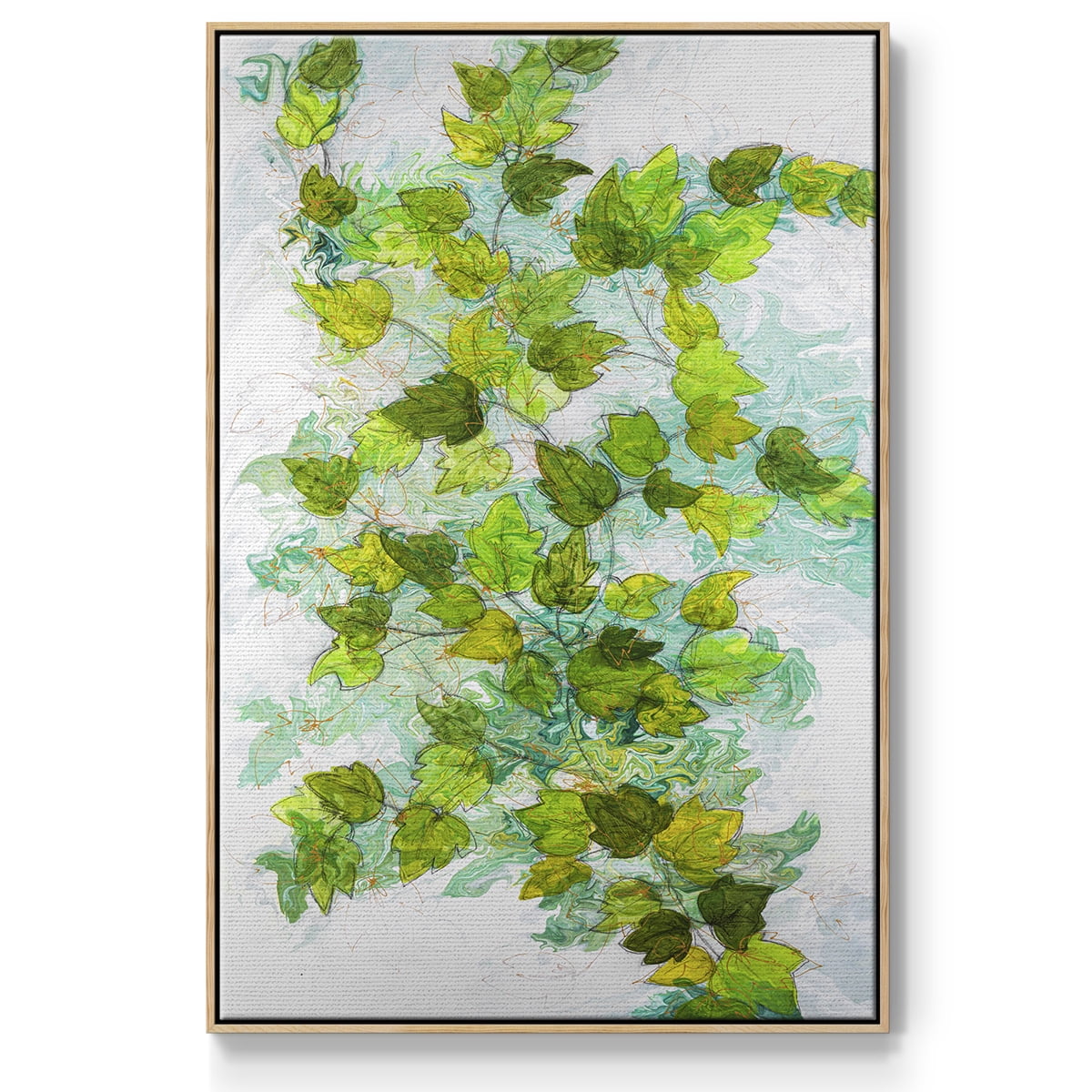 Ivy Framed Premium Gallery Wrapped Canvas - Ready to Hang