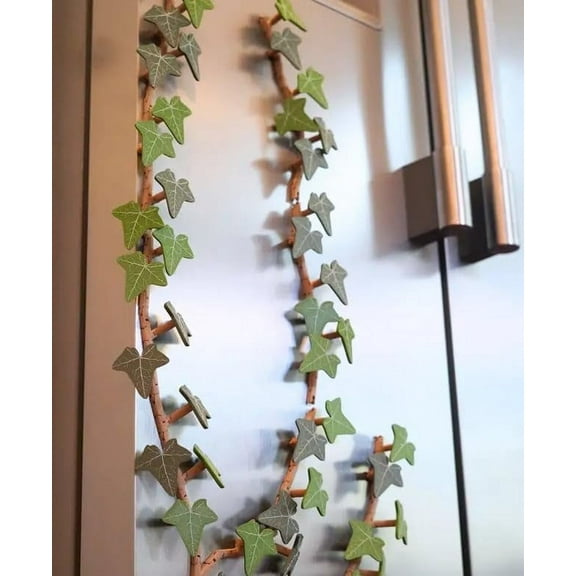 Ivy Fridge Magnet with Articulating Stems, Artificial Ivy Vines 3D Print Refrigerator Magnets