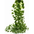 thumbnail image 1 of Ivy Garland 85Ft 12 Strands Artificial Fake Ivy Leaves Greenery Leaves Hanging Vines Plant Leaves Garland Home Garden Poison Ivy Costume, 1 of 5
