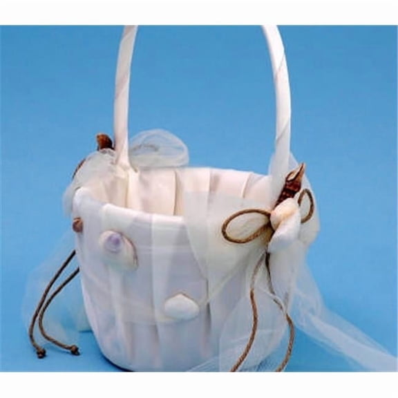 Ivy Lane Design 110VI Seashore Flower Girl Basket - Ivory Only