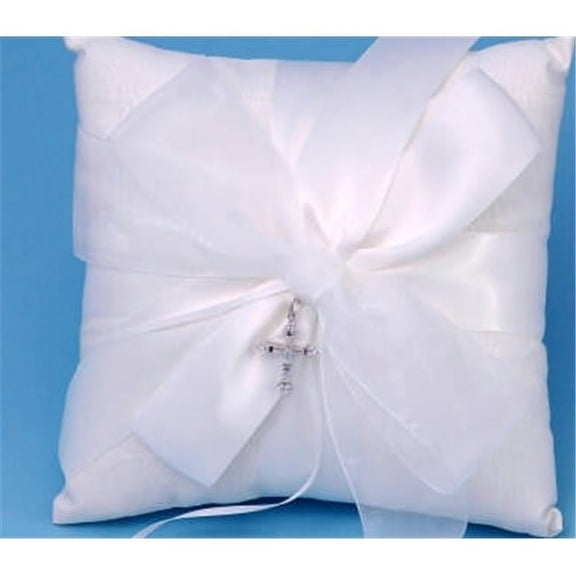 Ivy Lane Design 38BT Grace Wedding Ring Pillow in Ivory