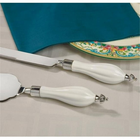 Ivy Lane Design 70A Porcelain With Rounded Handle Server Set