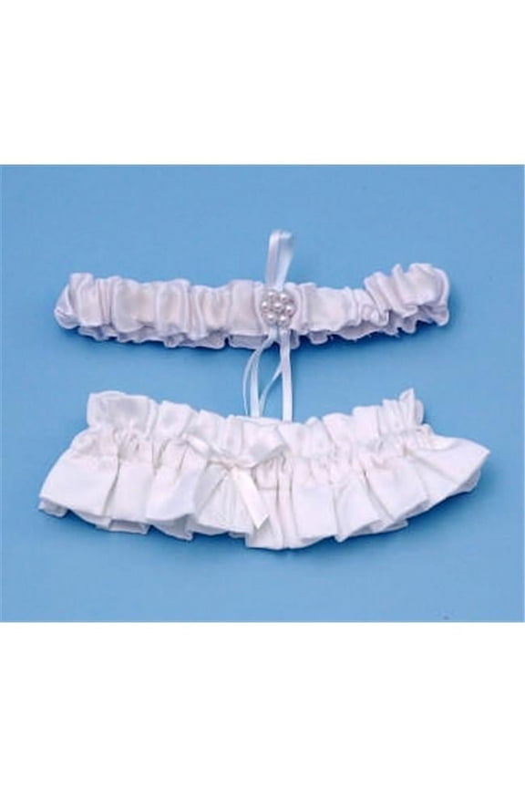 A01070BG/IVO Brocade Monogram Garter