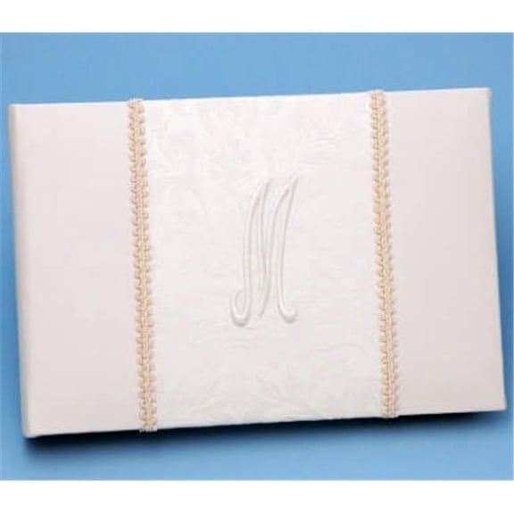 Ivy Lane Design A01070GB/IVO Brocade Monogram Guest Book