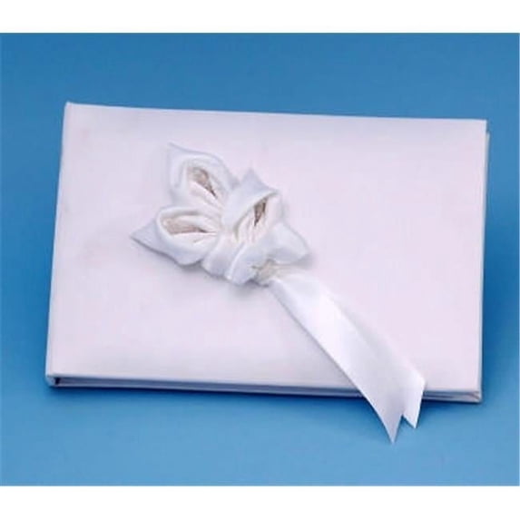 Ivy Lane Design A01075GB/WHT Calla Lily Guestbook - White