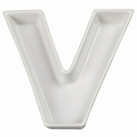 Ivy Lane Design Letter Dish Letter: V