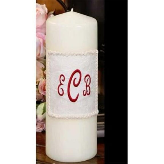 Ivy Lane Design  Pillar Candle - Brocade Ivory