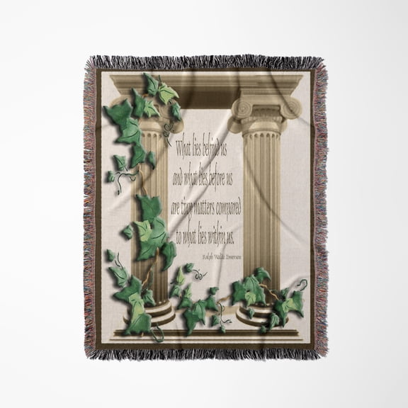 Ivy Pillars What Lies Behind Us, Woven Blanket
