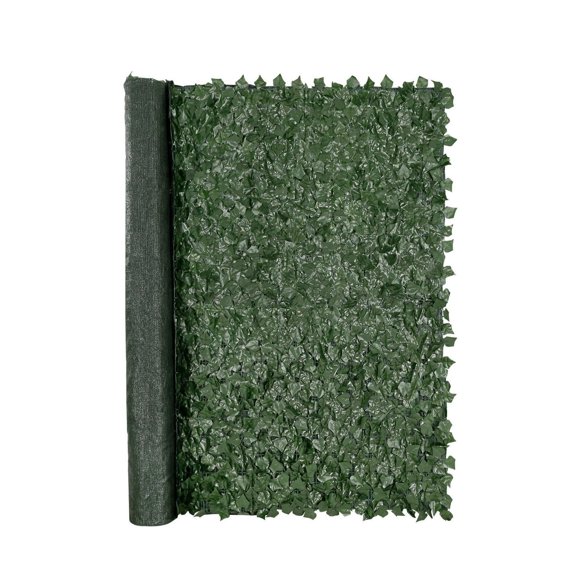 Ivy Privacy Fence, 96 x 72 in Artificial Green Wall Screen, Greenery Ivy Fence with Mesh Cloth Backing and Strengthened Joint, Faux Hedges Vine Leaf Decoration for Outdoor Garden, Yard, Balcony