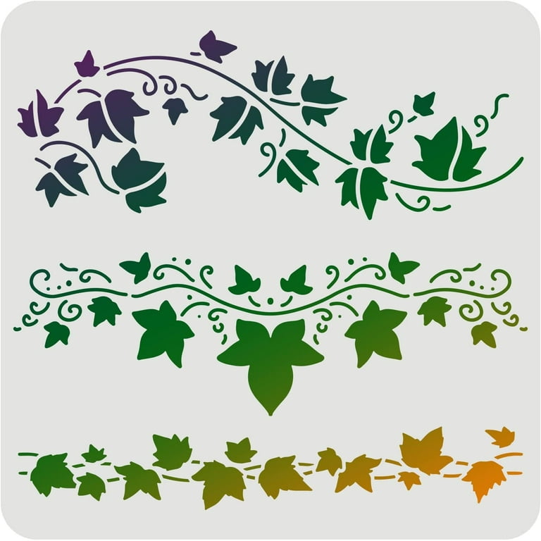 ivy-stencil-classic-wall-border-leaf-stencils-for-painting-reusable-vine-stencil-diy-craft-leaf-drawing-stencil-for-painting-on-wood-paper-fabric-floor-wall-walmart-com