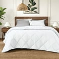 thumbnail image 1 of Ivy Union Comforter Set -  Diamond Stitch  -  Easy Care Ultra - Soft Microfiber  -  All Season Warmth  -  Bedding Comforter Set  - Twin XL -  White, 1 of 7