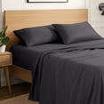 thumbnail image 1 of Ivy Union Microfiber Sheet Set - 4-Pieces - Breathable - Deep Pocket, Full, Forged Iron Gray, 1 of 10
