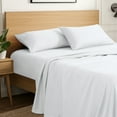thumbnail image 1 of Ivy Union Microfiber Sheet Set - 4-Pieces - Breathable - Deep Pocket, King, White, 1 of 10