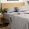 thumbnail image 1 of Ivy Union Microfiber Sheet Set - 4-Pieces - Breathable - Deep Pocket, Queen, Light Gray, 1 of 10