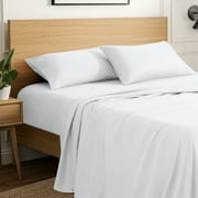 Ivy Union Microfiber Sheet Set - 4-Pieces - Breathable - Deep Pocket, Queen, White