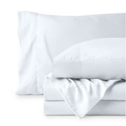 Ivy Union Microfiber Sheet Set - 4-Pieces - Breathable - Deep Pocket, Queen, White