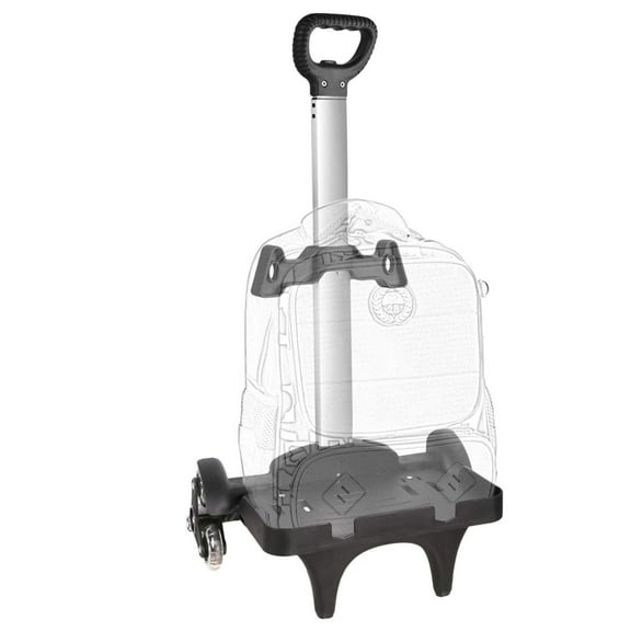 IvyH Backpack Trolley Cart,Foldable Aluminum Wheeled Trolley Hand Truck 6 Wheels Schoolbag Luggage Cart for School Travel Shopping