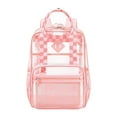 thumbnail image 1 of IvyH Clear Backpack Large Heavy Duty PVC Transparent Backpack,Girls Boys Kids See Through Backpacks for School,Work,Stadium,Travel,Festival, 1 of 7