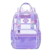 IvyH Clear Backpack See Through Transparent Heavy Duty School Bag