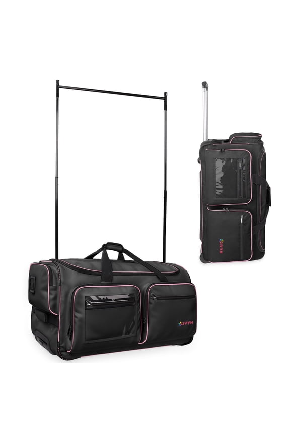 Dance Bag with Garment Rack,28" New All-purpose Athletic Bags with Upgraded Stable System,Lightweight Wear-Resistant Dance Bag for Dancers Shows