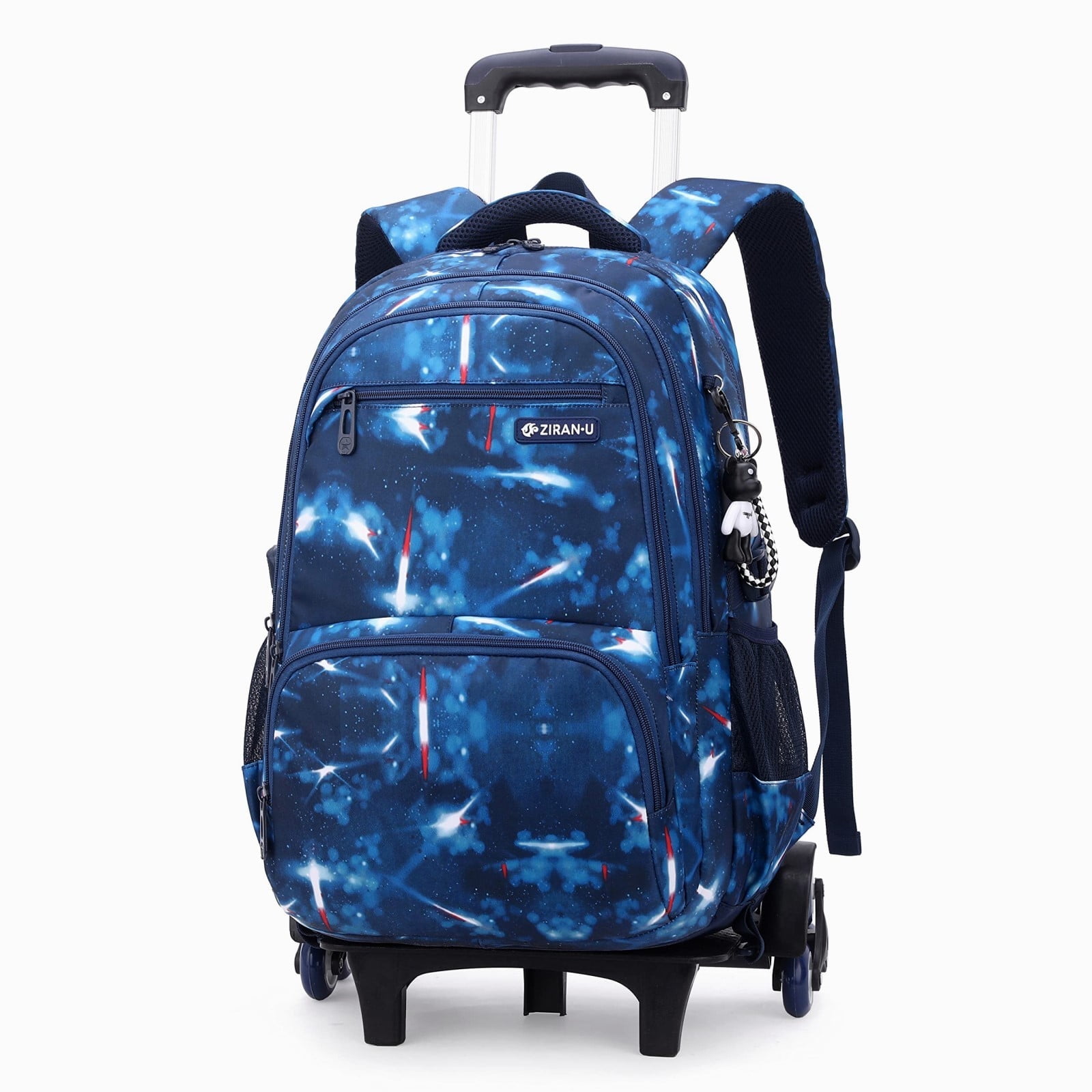 IvyH Kids Rolling Backpack 18 inch Boys Backpack With Wheels Waterproof 
