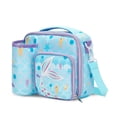 thumbnail image 1 of IvyH Lunch Bag Insulated Reusable Lunch Box,Large Thermal Meal Tote Kit Bag Soft Leakproof Cooler Lunchbox 3 Compartments with Water Bottle Holder,Blue Mermaid, 1 of 8