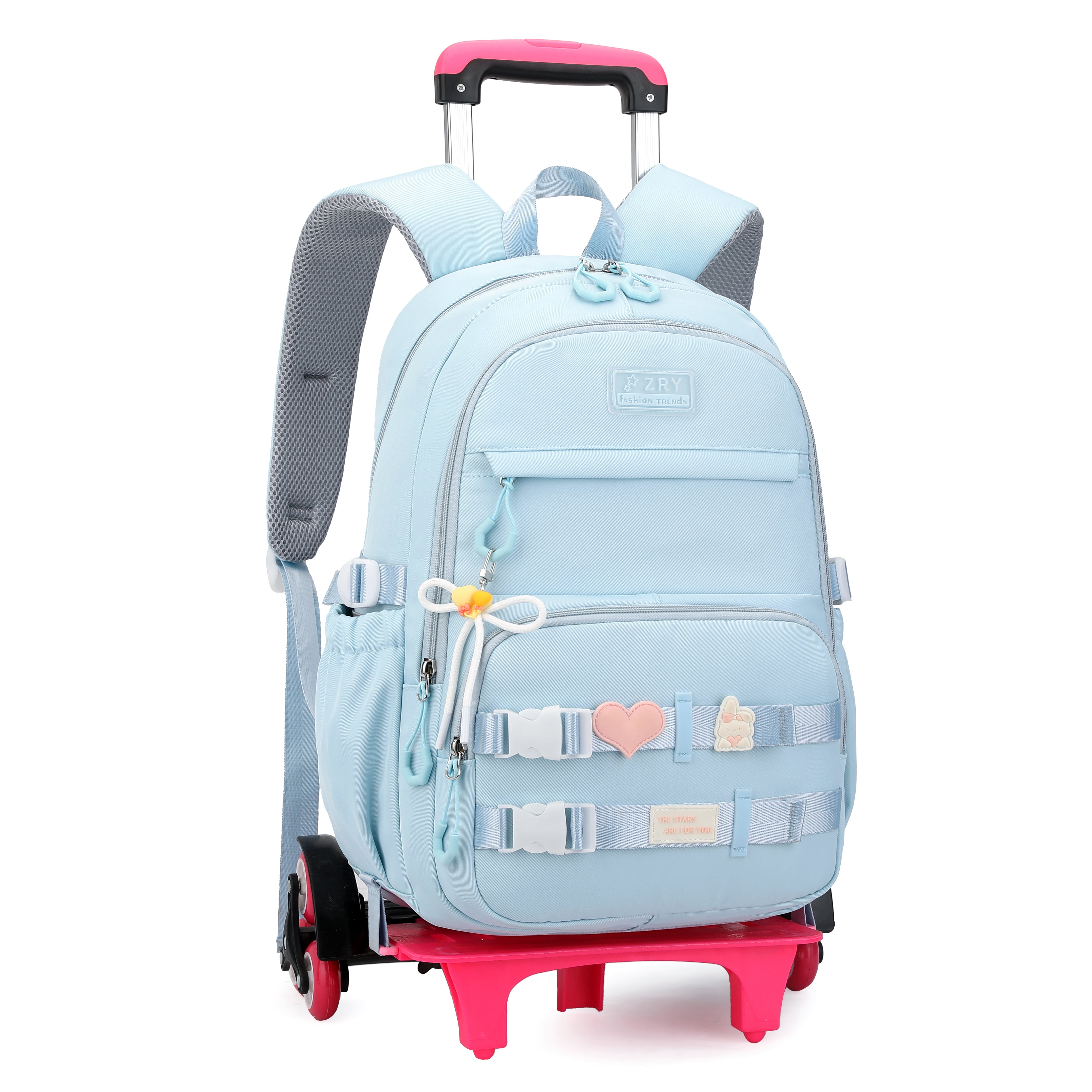 IvyH Rolling Backpack,Kids Wheeled Backpack Water Resistant Elementary ...