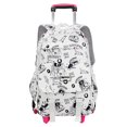 thumbnail image 1 of IvyH Rolling Backpack, Large Graffiti Cute Wheeled Backpacks Waterproof School Bag, 1 of 7