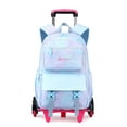 thumbnail image 1 of IvyH Rolling Backpack,Lightweight Breathable Roller Wheeled Backpacks for School Travel,Blue, 1 of 6