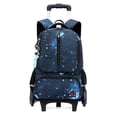 thumbnail image 1 of IvyH Rolling Backpack for Elementary and Middle School Students Bag with Wheel Travel Luggage Bookbag,Blue Starry Sky, 1 of 7