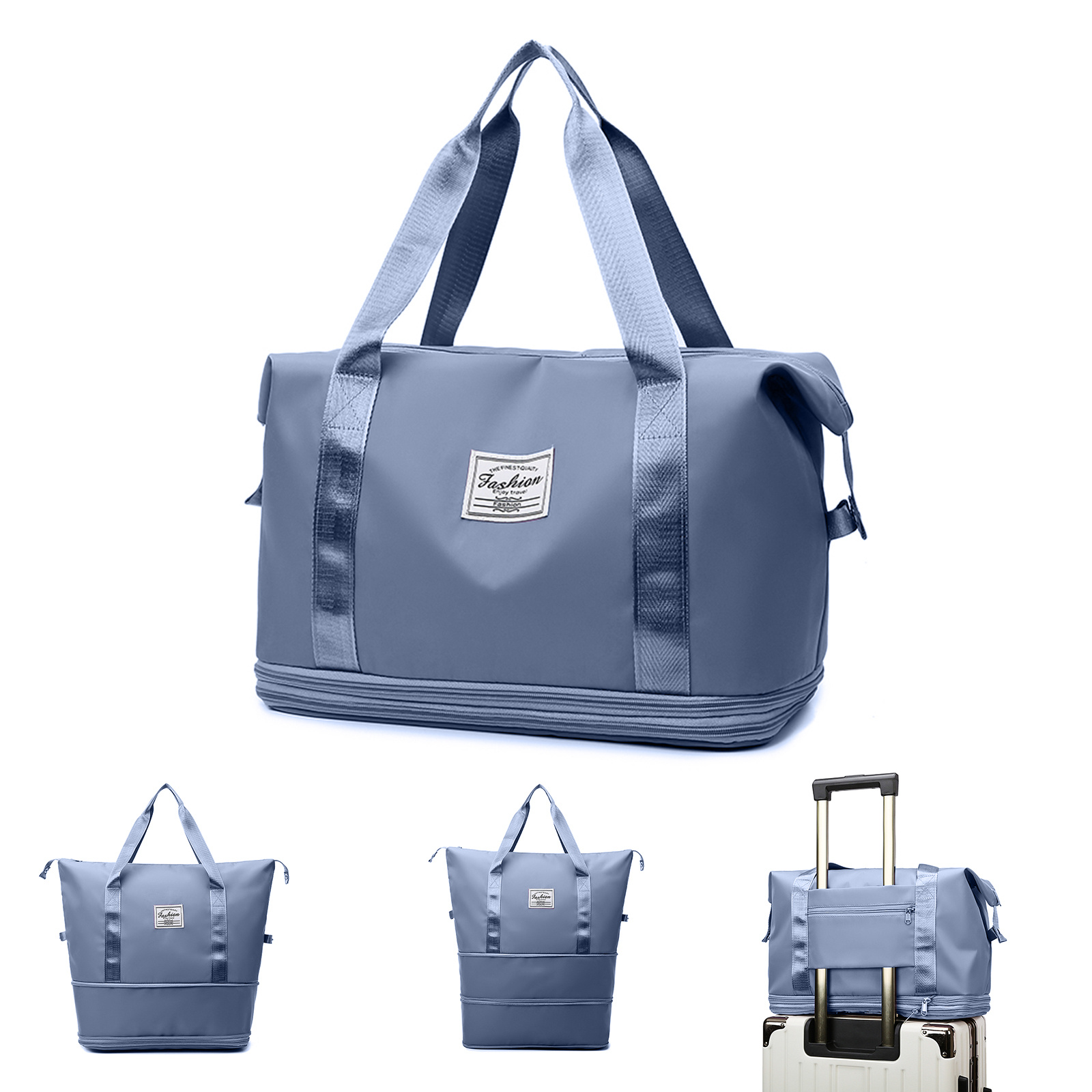 IvyH Womens Travel Duffel Bag Gym Bag Large Expandable Weekender