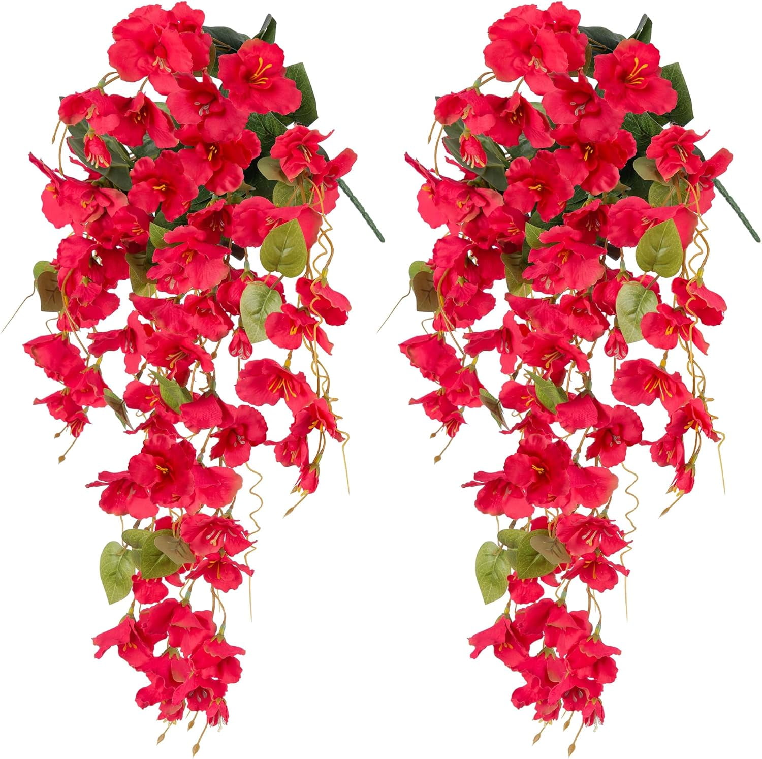 Ivydale Hibiscus Artificial Fake Hanging Flowers Plants for Outdoor ...