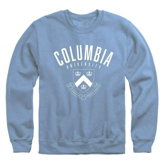 Ivysport Columbia University Adult Unisex Crewneck Sweatshirt, Heritage, Columbia Blue, Large