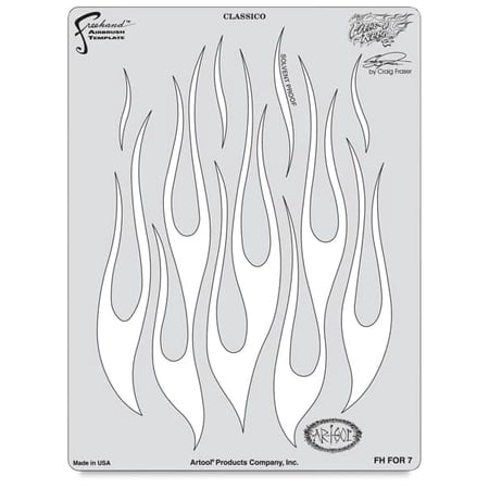 Iwata Artool Freehand Template - Flame-O-Rama 2 Classico