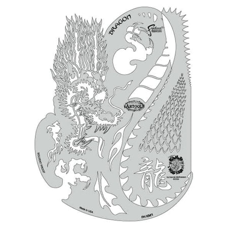 Iwata Artool Freehand Template - Kanji Master Dragon