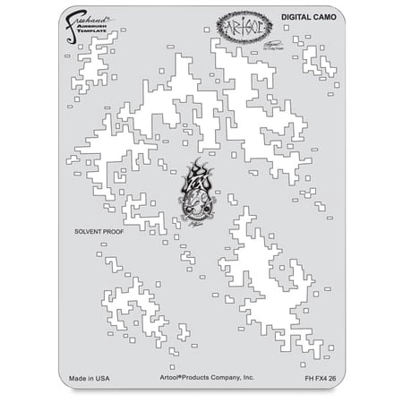 Iwata Artool Freehand Template - Kustom FX 4 Digital Camo