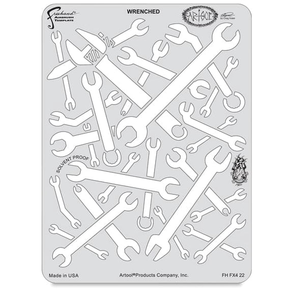 Iwata Artool Freehand Template - Kustom FX 4 Wrenched