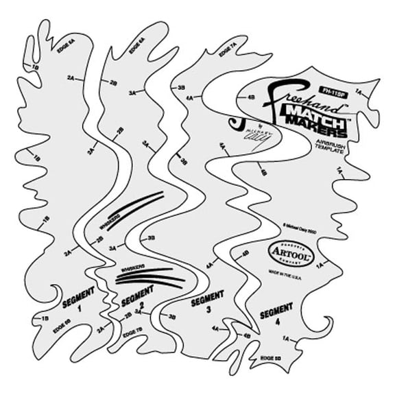 Iwata Artool Freehand Template - Match Maker