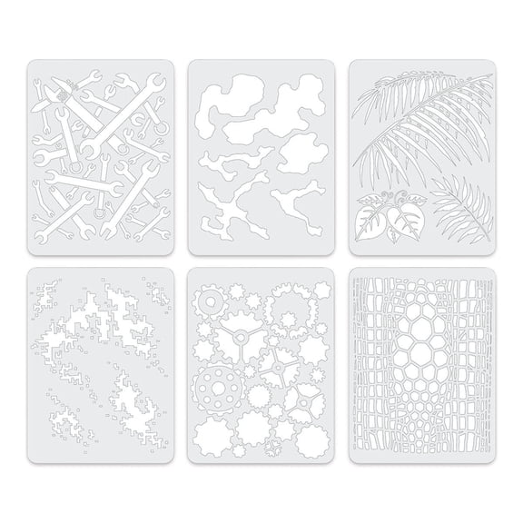 Iwata Artool Freehand Template - Set of 6, Kustom FX 4 Mini