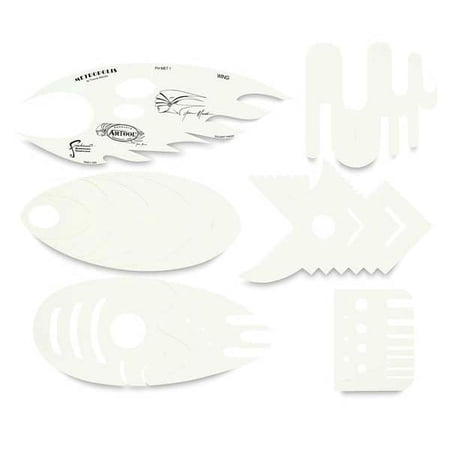 Iwata Artool Freehand Template - Set of 6, Metropolis