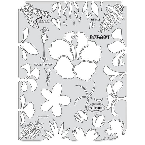 Iwata Artool Freehand Template - Tiki Master II Leilani